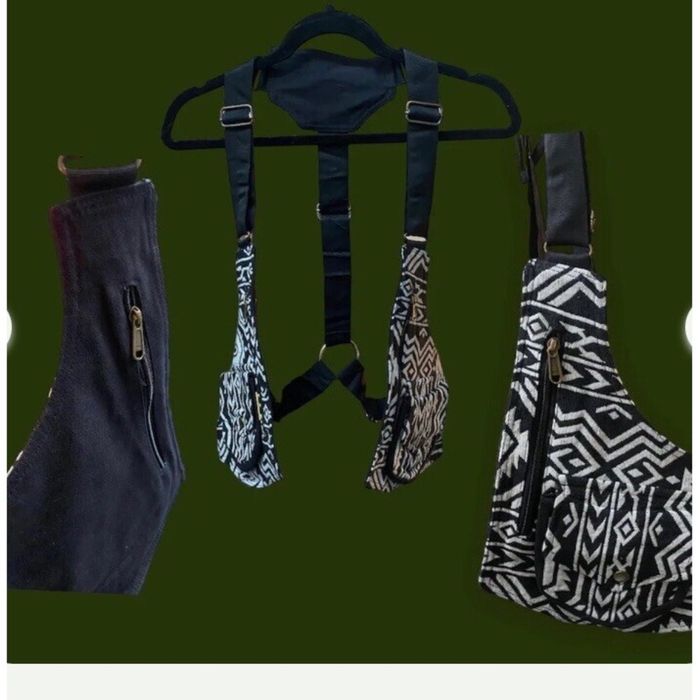 Exotic Dancewear/ Rave/ Festival Outfit Size One Size Secured Six Pockets